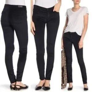 Adriano Goldschmied Super‎ Skinny Black Legging Jeans 28R USA Viscose Blend